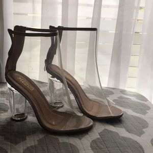 Clear 4 in. High Heels